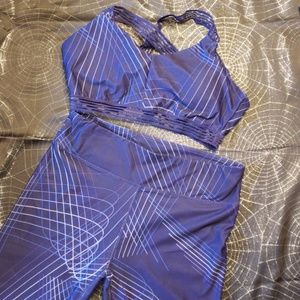 Fabletics capris and sports bra